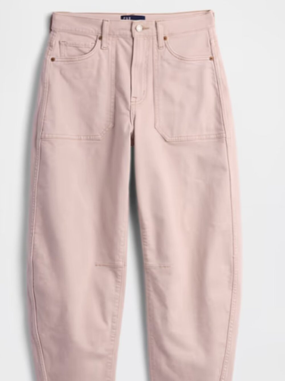 BRAND NEW! Gap High Rise Barrel Jeans, Pink Rose